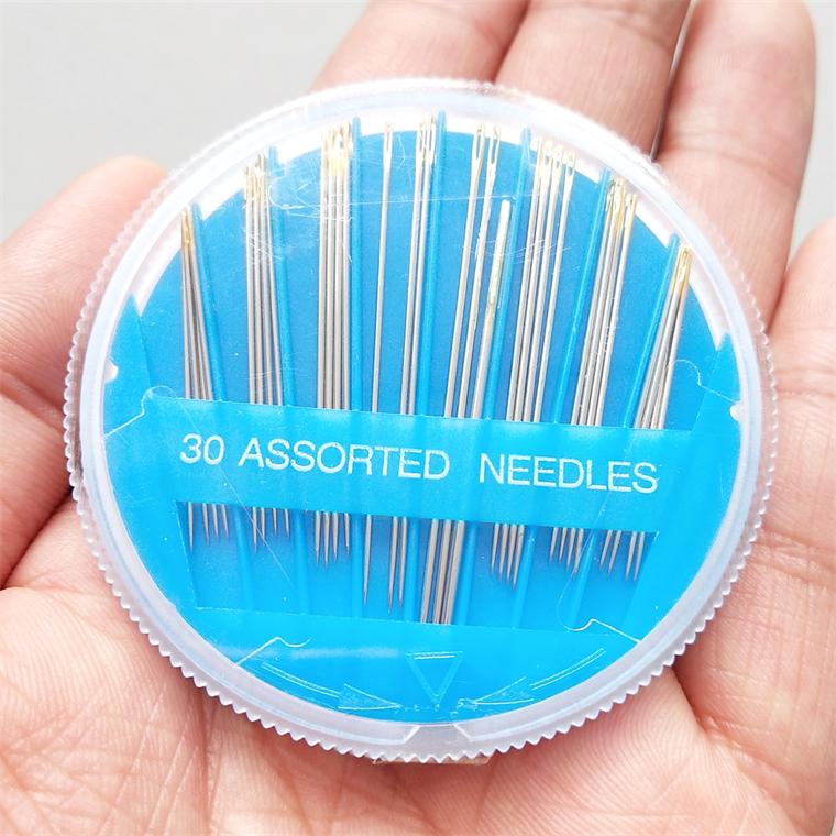 Gold Eye Most Popular Steel Assorted Hand Sewing Needles 30 Pieces One Size серебряный