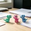 Yousheng 3D Printed Dinosaur Figurine, Cute Mini Crochet Texture Dino Statue, Miniature Collectible Desktop Decoration for Kids Room Table Decor