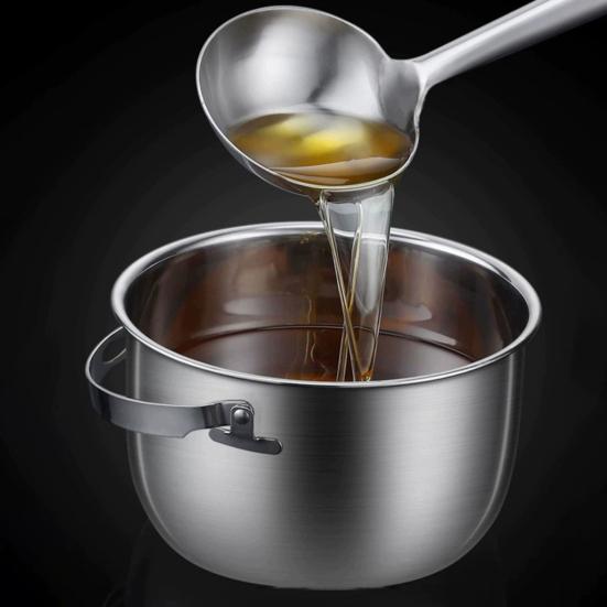 Bacon Grease Container with Strainer Stainless Steel Oil Storage with Lid And Handle High Temperature Oil Container Kitchen Grease Keeper