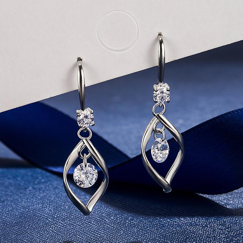 Lindon Women Copper Alloy Zircon Earrings Drop Earrings For Women Wedding Party Gifts