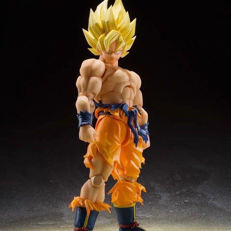 Anime Dragon Ball Z SHF Son Goku Articulated Action Figure Collectible Toys 17cm