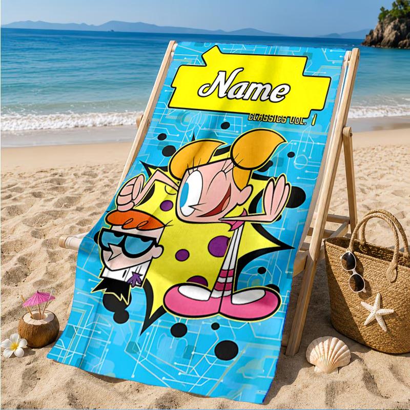 Custom Name Friendship Through Time Beach Towel Microfiber Beach Towel, Lightweight and Quick-Dry, for Summer Travel, Swimming Pool Gift