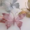 Sparkling Christmas Butterfly Ornament Glitter with Clip Dragonfly Hanging Decoration Colorful Christmas Tree Decorations