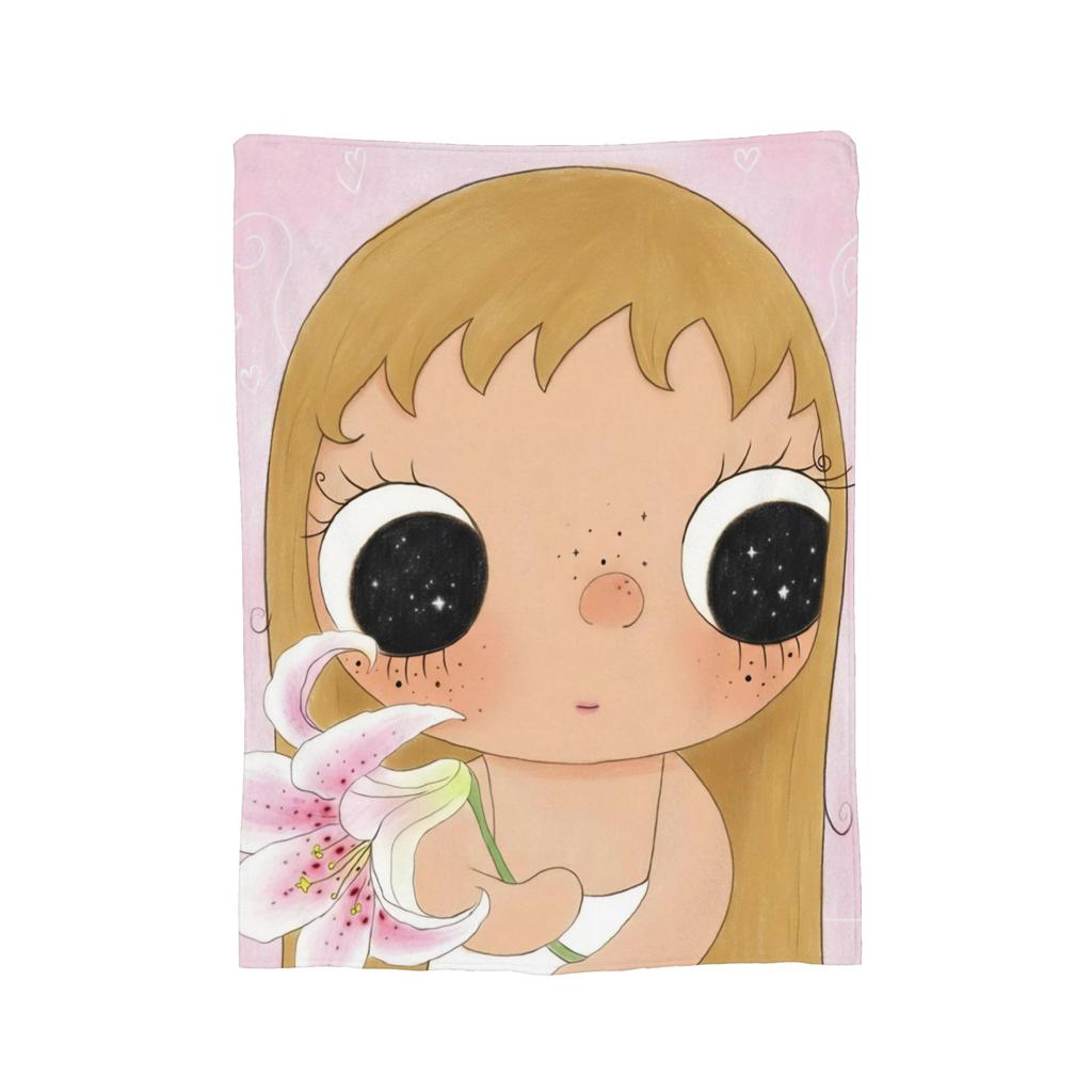Yuy Manga Girl Пушистое одеяло Сяоюй Потрясающие пледы для дома El Sofa 150*125См Кусок ковра,
