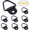 Dealpeak Cargo Tie Downs Anchors,8pcs Heavy Duty V-Ring Bolton Trailers Anchor for Trucks and Warehouse Trailer Cargo Rope Bolt On Surface Mounting