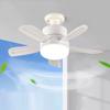 2 In 1 Hanging Fan with LED Lantern Remote Control Silent Ceiling Fan Universal Dimming Fan for Dining Room Bedroom Living Room