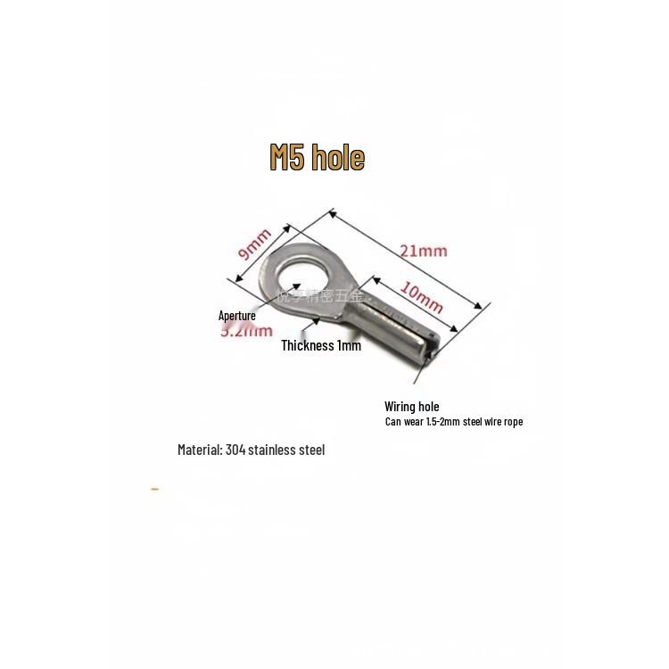 Stainless Steel Wire Rope Safety Crimping Terminals