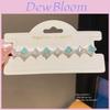Geometric Zircon Square Fashion Bracelet For Women With Silver Finish Perfect Gift