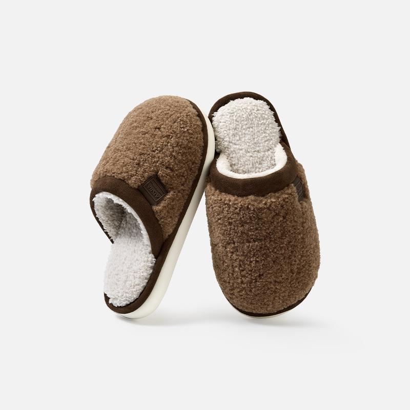 

Новые комнатные противоскользящие шерстяные тапочки и теплые плюшевые туфли Fits 39-40