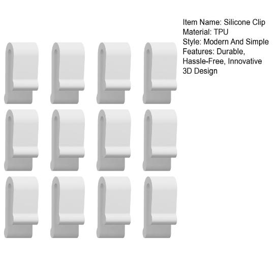 4/12Pcs Silicone Dutch Oven Lid Bumper Clips Easy To Use 3D Designed Silicone Bumper Clip for Enameled Cast Iron Cookware