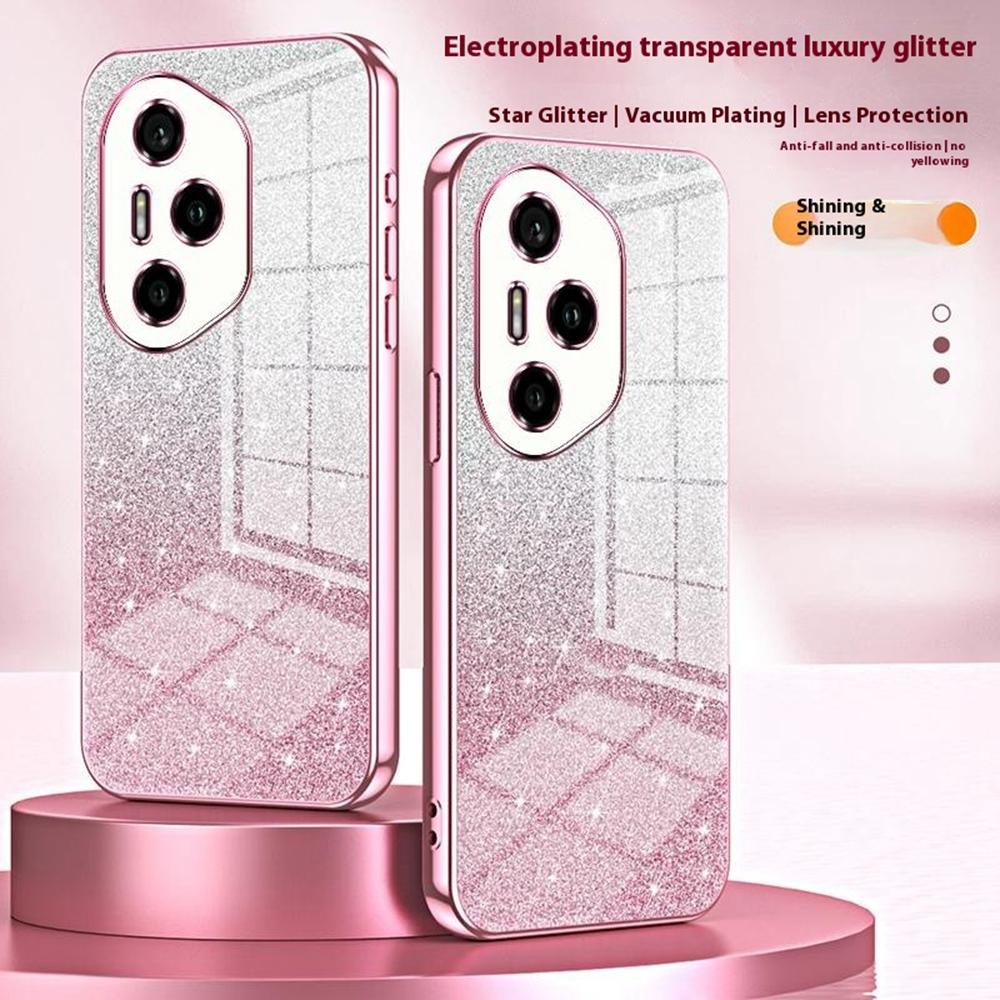 For Honor 300 Pro Case Electroplating Gradient Glitter TPU Phone Cover