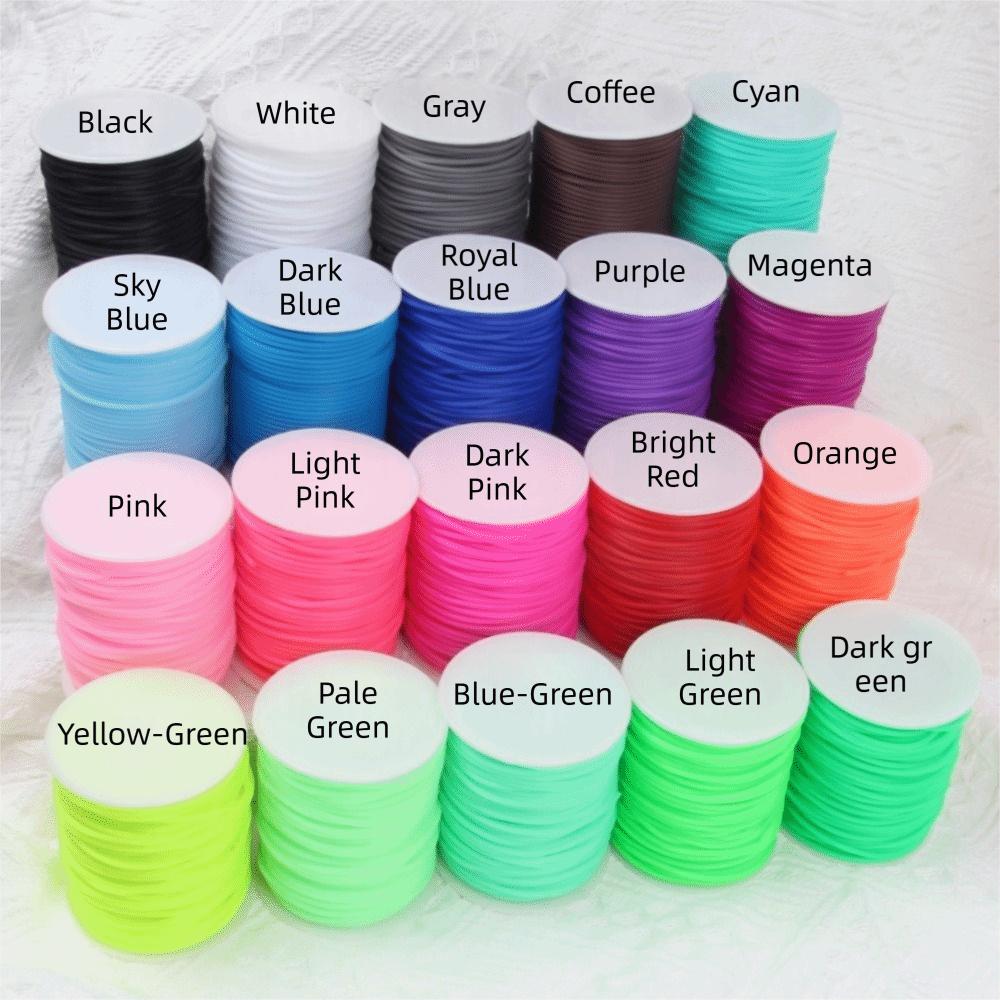 Round Shape Elastic Knitting Cord Transparent Hose DIY Craft Cord Necklace Making