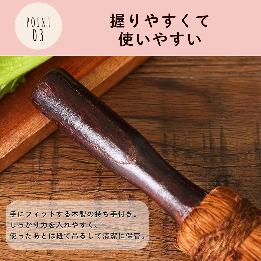 Aristal Palm Brush [Cleans Even Stubborn Stains] Palm Scrubber with Wooden Handle, Grip Scrubber, Kitchen Brush, Cleaning Brush, Brown (2)