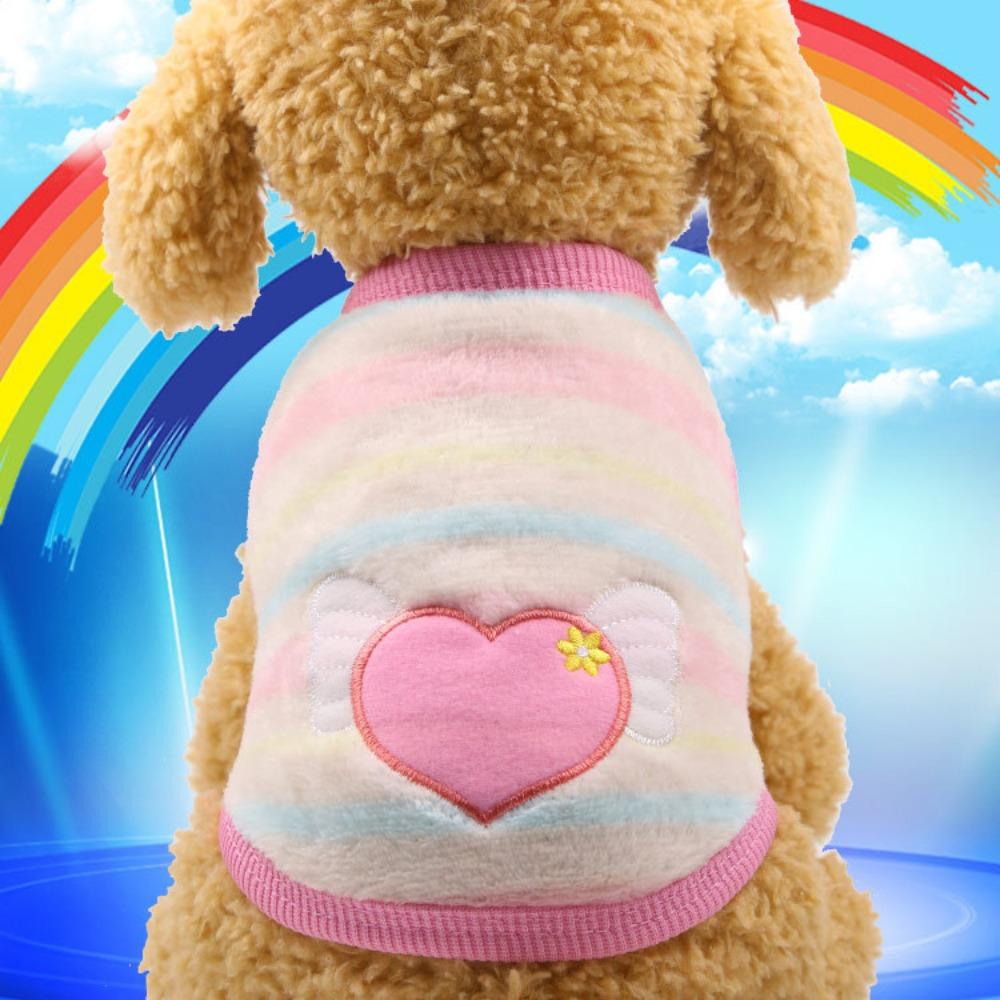 Flannel Warm Teacup Dog Milk Dog Dog Cat Teddy Clothes Vest Pet Supplies