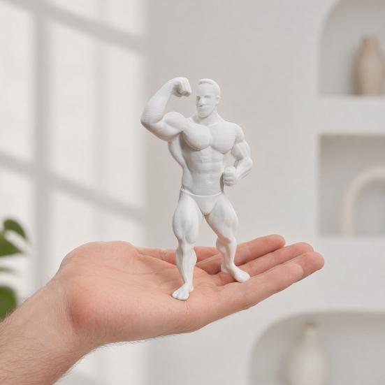 3D tištěná figurka kulturisty svalovce, Mini ozdoba na stůl pro fitness sportovce, Detailní PLA socha pro posilovnu, kancelář, herní sestavu, Kreativní dárek pro