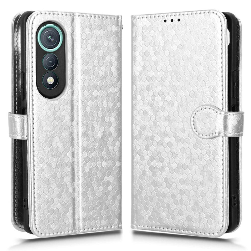 For TECNO Pova Curve 5G LJ8k Wallet Case Dot Pattern Imprint PU Leather Phone Cover with Wrist Strap