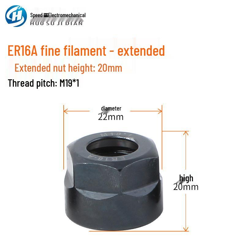 Dynamic Balance ER Collet Nut for Engraving Machine Spindle (ER11/16/20/25)