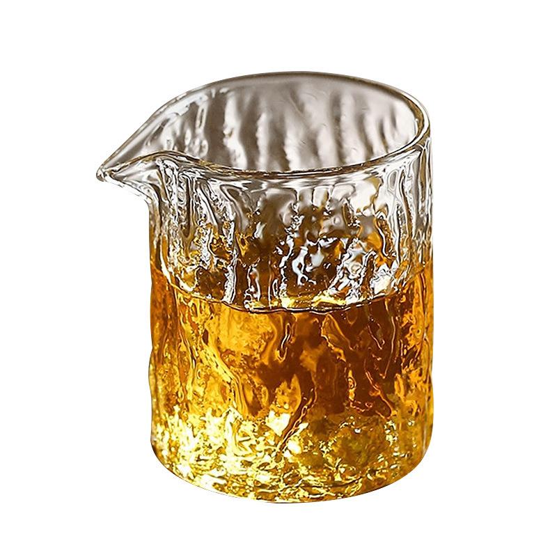 Japoński Ręcznie Robiony Przezroczysty Szklany Kieliszek do Herbaty Kung Fu Zestaw Herbaciany Akcesoria do Podziału Herbaty Chahai Domowe Akcesoria do Ceremonii Herbacianej Nowy