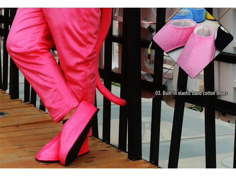 Μασκότ Ροζ Πάνθηρα και στολή Cosplay