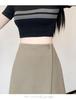 2025 High Waist A-Line Professional Casual Irregular Short Skirt