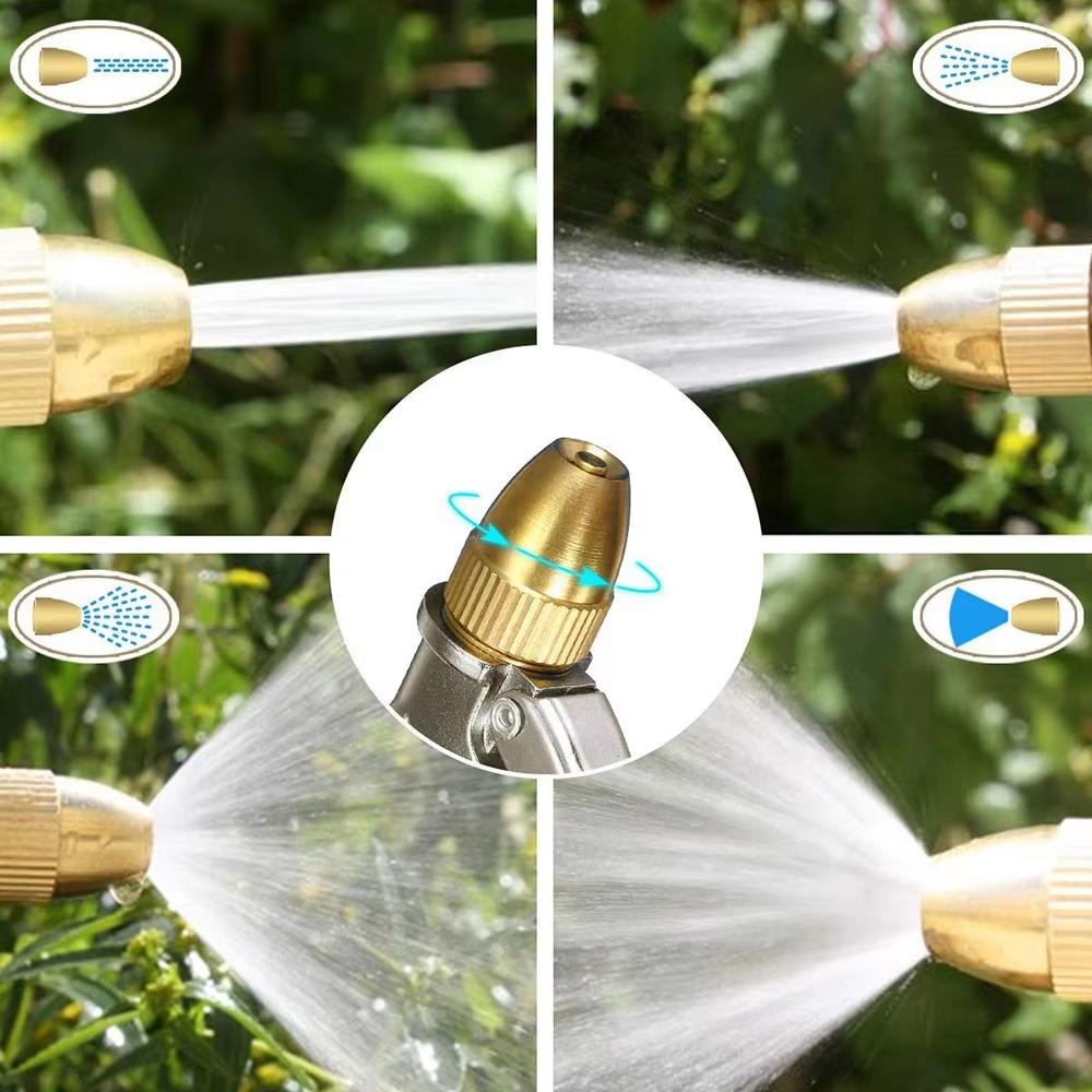 High Pressure Metal Garden Water Spray Sprayer with Hose Jet for Lawn Car Washing Yard Watering - Household Garden Sprinkle Gun