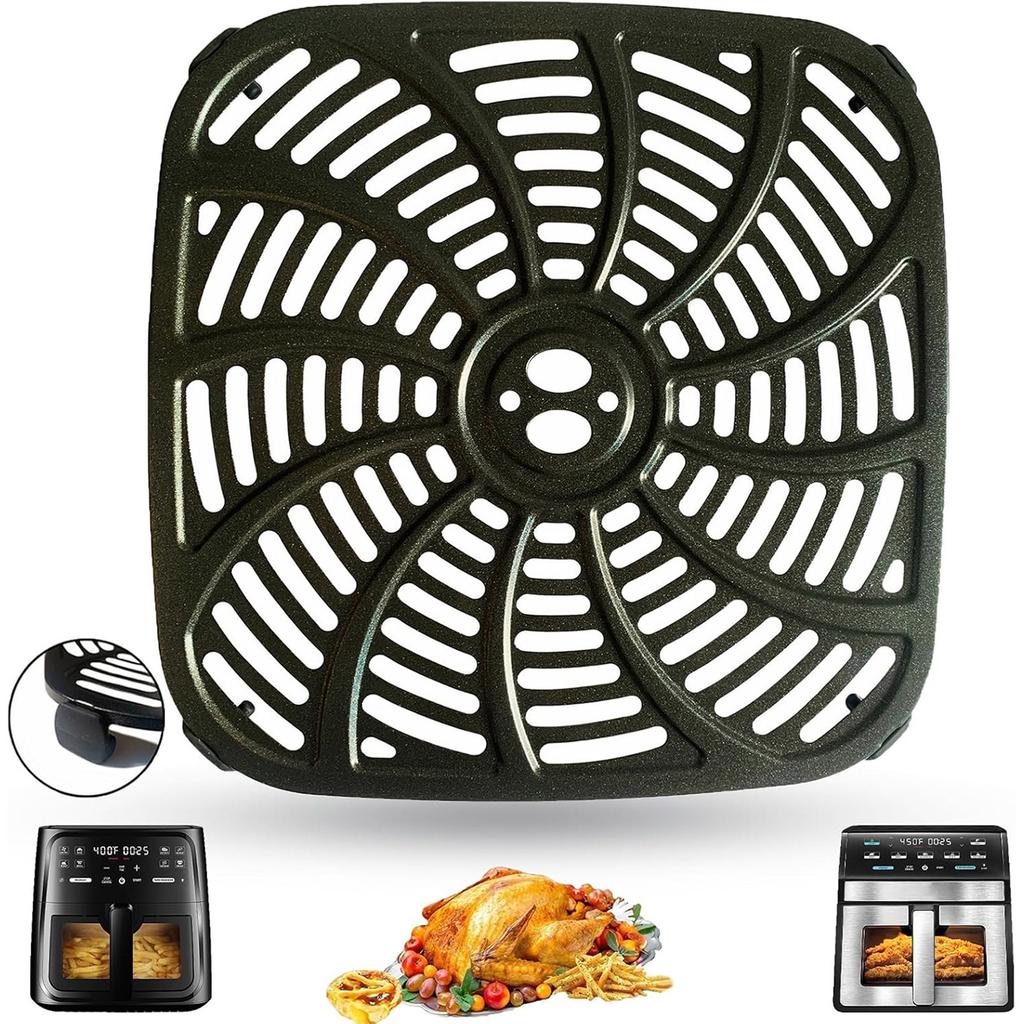 Metal Liners Nonstick Air Fryers Cooking Mats Multifunctional Air Fryers Pad Air Fryers Plate Metal Air Fryers Tray