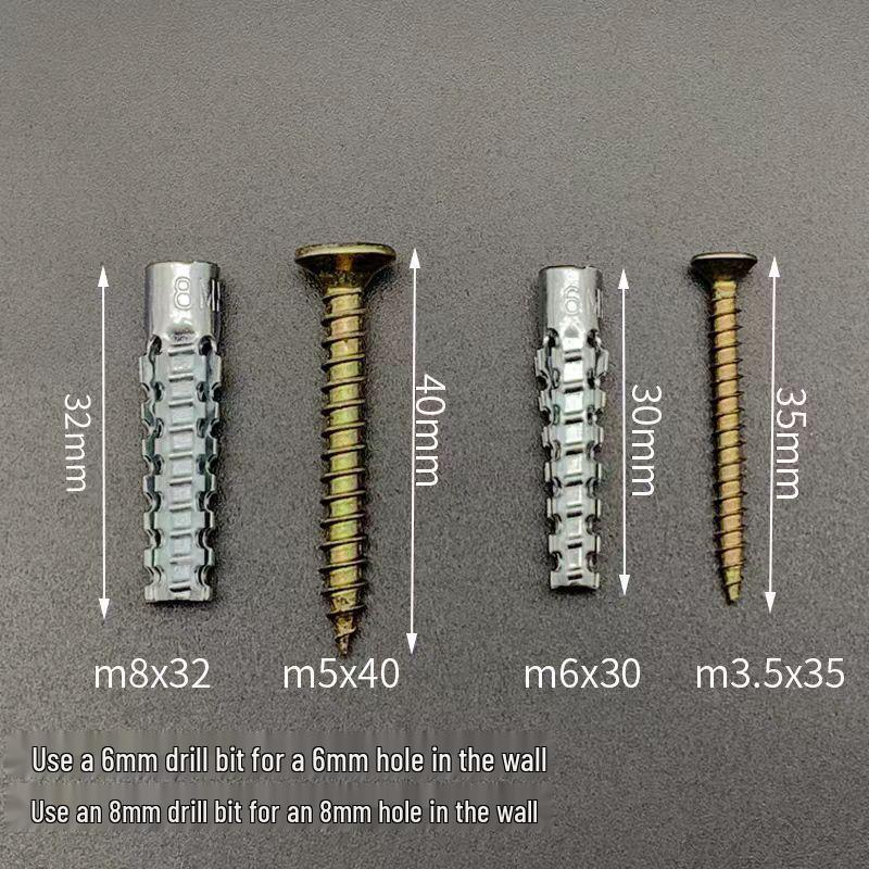 Serrated Gecko Lightweight Anti-Loosening Expansion Bolt for Brick & Concrete