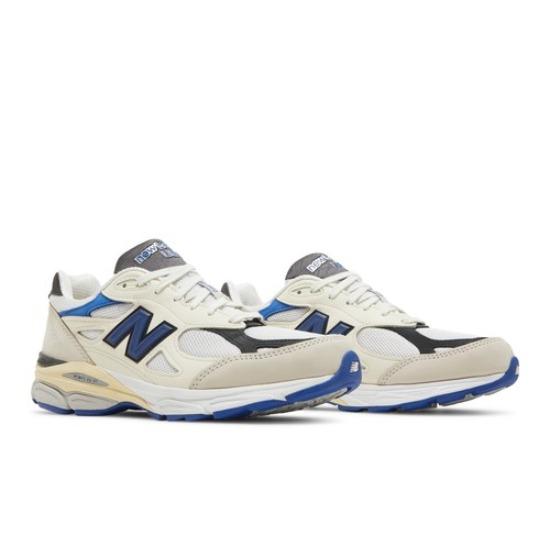 New Balance Teddy Santis X 990v3 Made In USA White Blue M990WB3