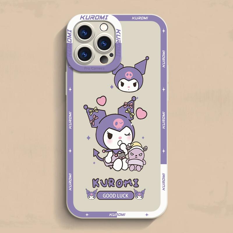 Kuromi My Melody Case For Apple iPhone 15 11 13 14 Pro Max 12 Silicone 15 Plus 11Pro Soft Phone Cover