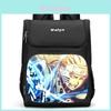 Mochila Escolar Naruto Sasuke Grande Capacidade Tecido Oxford Camada Dupla