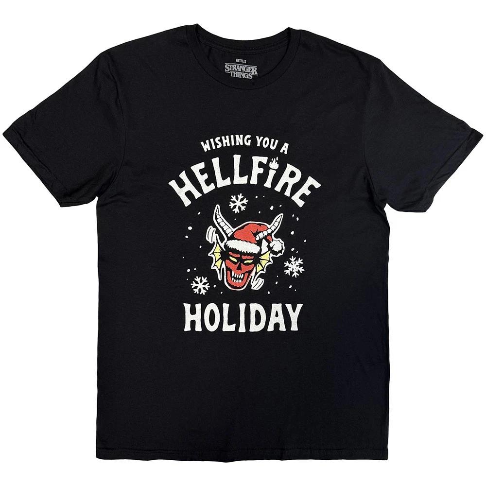 Stranger Things Wishing You A Hell Fire T Shirt XL
