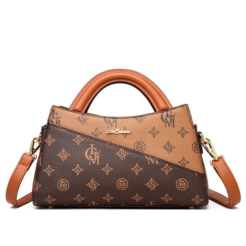 

2025 summer new live broadcast popular fashion commuter versatile messenger bag printed large capacity shoulder tote women s bag