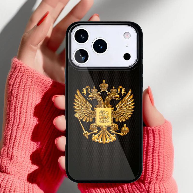 Armenia Russia Flag coat of arms soft Phone Case for iPhone 17 16 15 14 13 Pro Max Back Cover for 12 11 Pro Coque