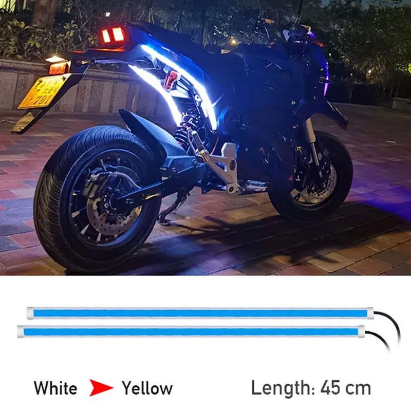 Motorcycle LED Turn Signal Light Daytime Running Light Tail Light DRL Waterproof Decoration Strip Brake Flowing Warning Light