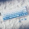 Snow Seal Theme Keycaps PBT 74 Key Set Original Height Side Printed Translucent for 60 61 65 67 Mechanical Keyboards