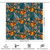 Botanical Shower Curtain Tropical Leaves Pattern Bathroom Decor Nature Greenery Plant Theme Waterproof Fabric Modern Farmhouse S