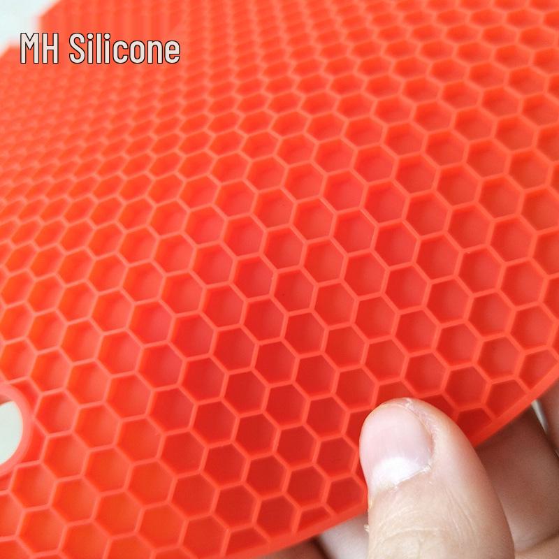 In-Stock Round Silicone Honeycomb Heat-Resistant Pot Mat - Easy to Clean & High Temp Resistant фиолетовый
