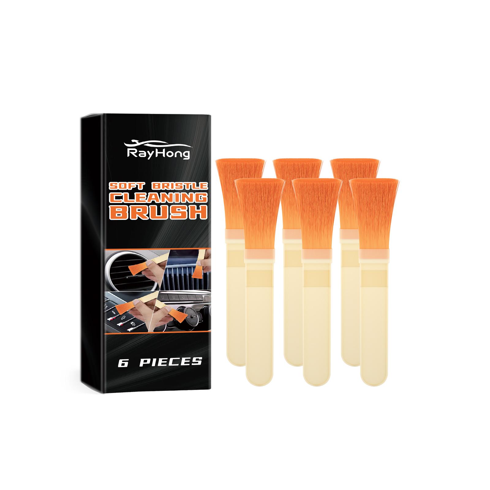 

Rayhong Car Air Vent Cleaning Soft Brush (6pcs) Car Interior Cleaning Tool Artificial Car Brush Car Crevice Dusting Car Detailing