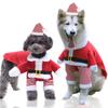 Medium and Large Christmas Dog Dog Cat Clothes Dog Pet Supplies Autumn and Winter Fleece Funny Cat Two Feet Golden Hair Transformation