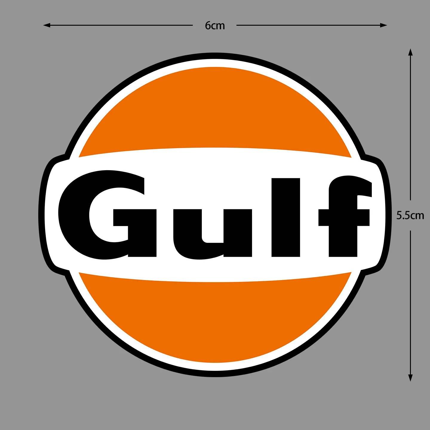 Светоотражающая водонепроницаемая наклейка Gulf Oil GULF для автомобилей, мотоциклов и электромобилей - Декоративная наклейка на кузов