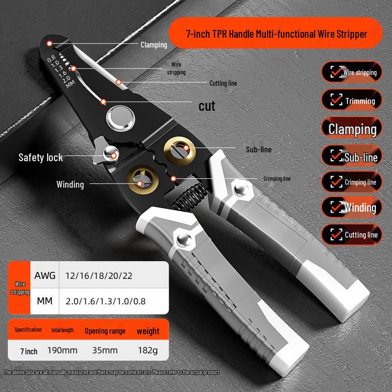 Multi-Functional Electrician Wire Stripper & Cutter Tool