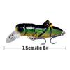 7,5 cm/8 g Græshoppe Fiskebait Flydende Minnow Wobler Fiskefluer Kunstig Hård Bait
