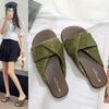 Simple High-End Style Minimalist Pure High-End Design Slippers Women'S Shoes Casual Trend Fashion