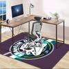 1pc Football Team Design Area Rug - Non-Slip, Soft & Cozy Floor Mat for Living Room, Bedroom, Office - Indoor/Outdoor Decorative Carpet
