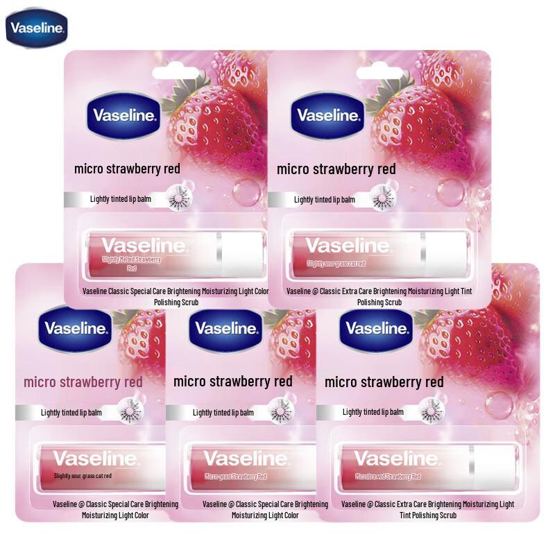 Vaseline Classic Care Tinted Lip Balm 5-Pack