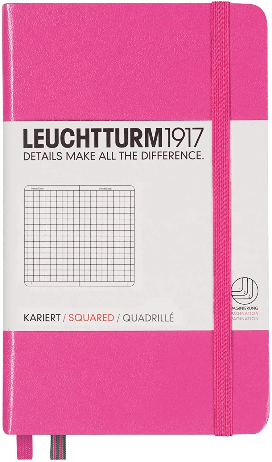 

Leuchtturm A6 Grid Notebook, New Pink, 348106