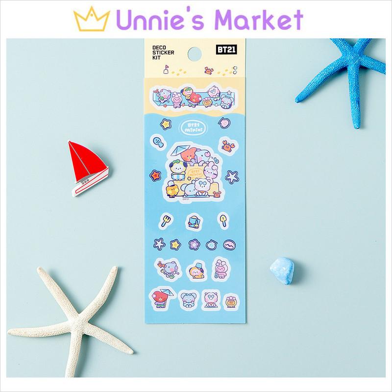 

Летняя мини-стикер BT21 + подарок в подарок