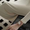 Daniel Wellington PETITE watch quartz movement 28mm white dial women's watch star crystal watch crystal scale disc watch DW00100528