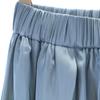 Unused Noble Made In Japan Long Length Bright Satin Front Slit Gathered Skirt Women Used