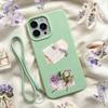 Handheld Notebook Purple Floral Sticker
